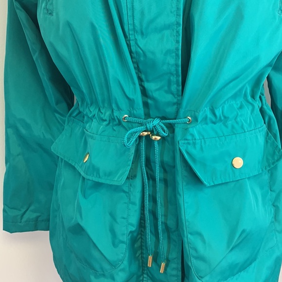 Everlast Sport Women's Jacket Hooded Windbreaker Rain Coat Pockets Green X Large - Picture 2 of 7